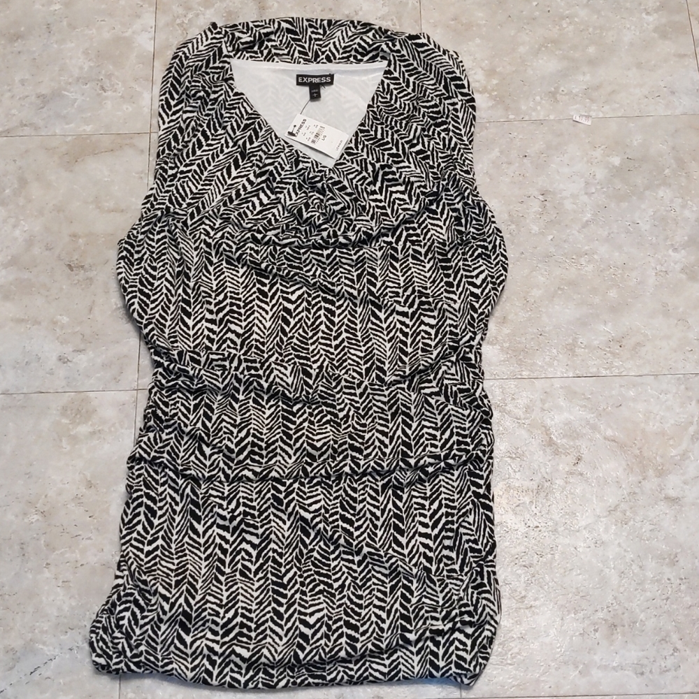 Express cowl neck sleeveless top